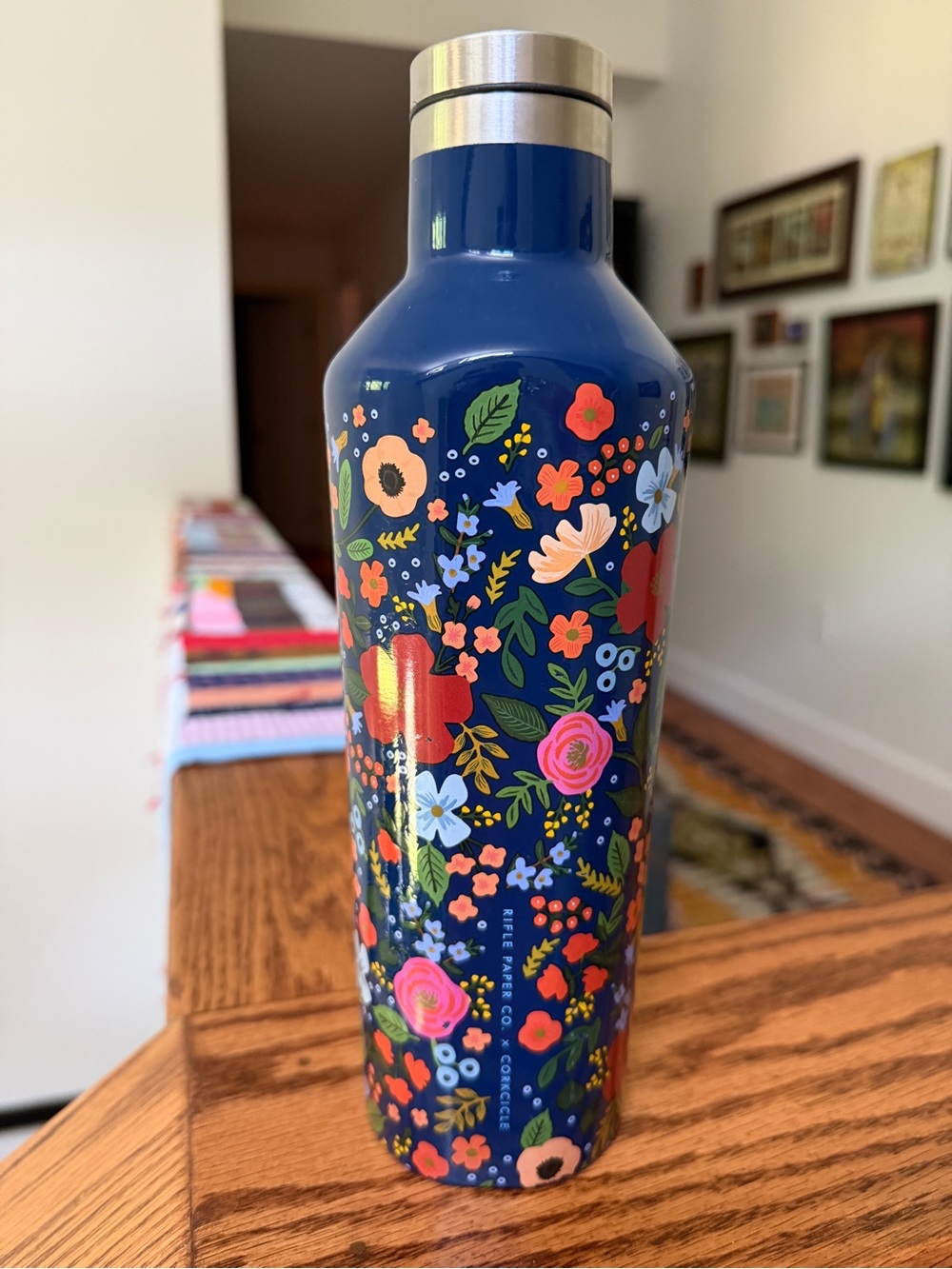 🌺 Rifle Paper Co x Corkcicle canteen water bottle metal floral 16oz